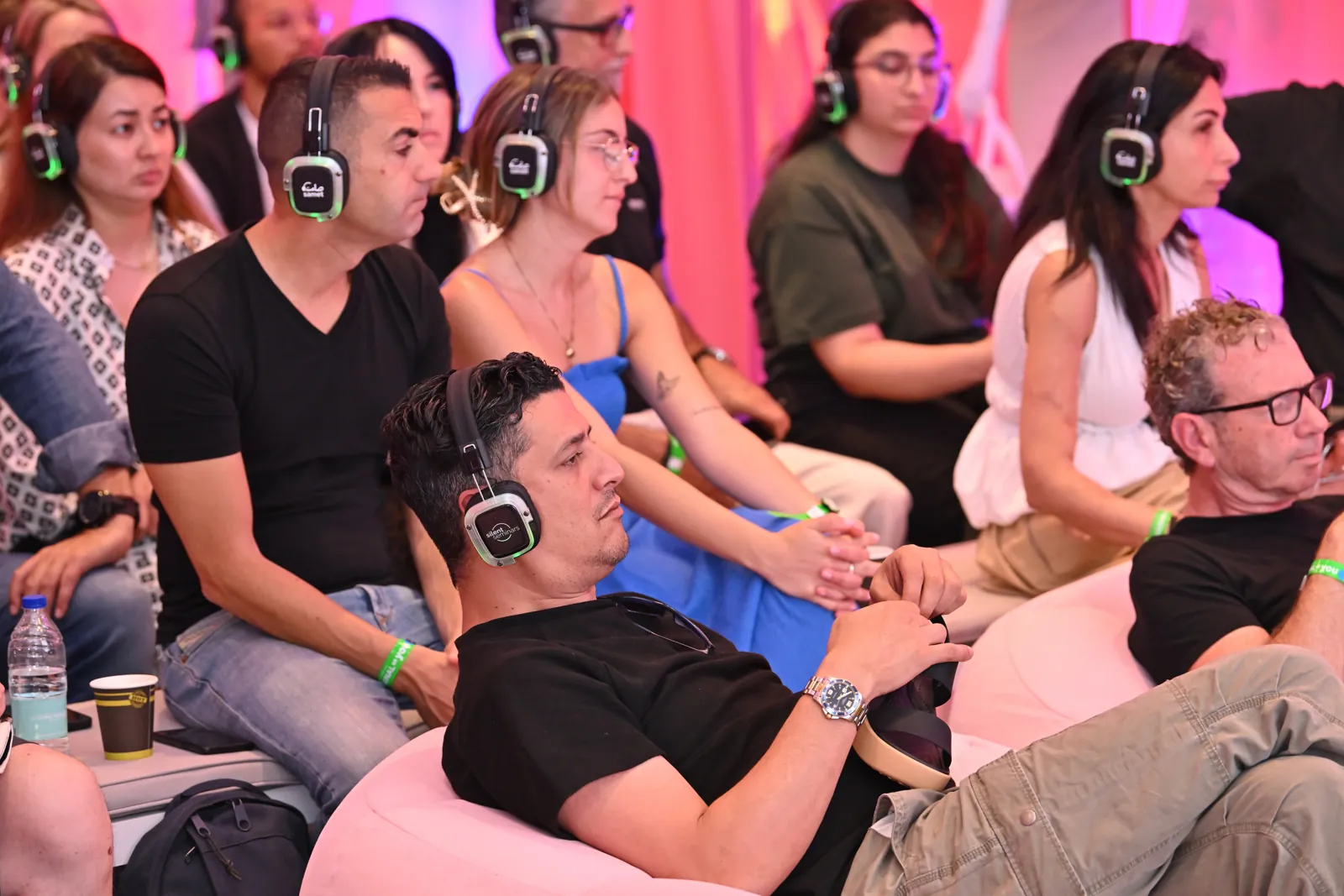 Audience at a live immersive brand session