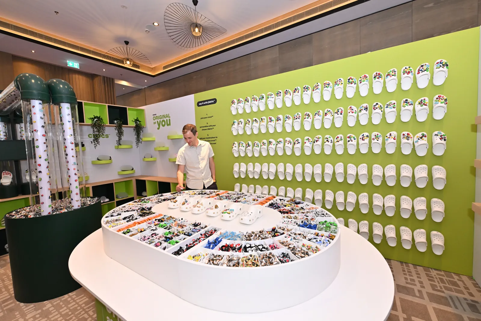 Branded product showroom at a live activation